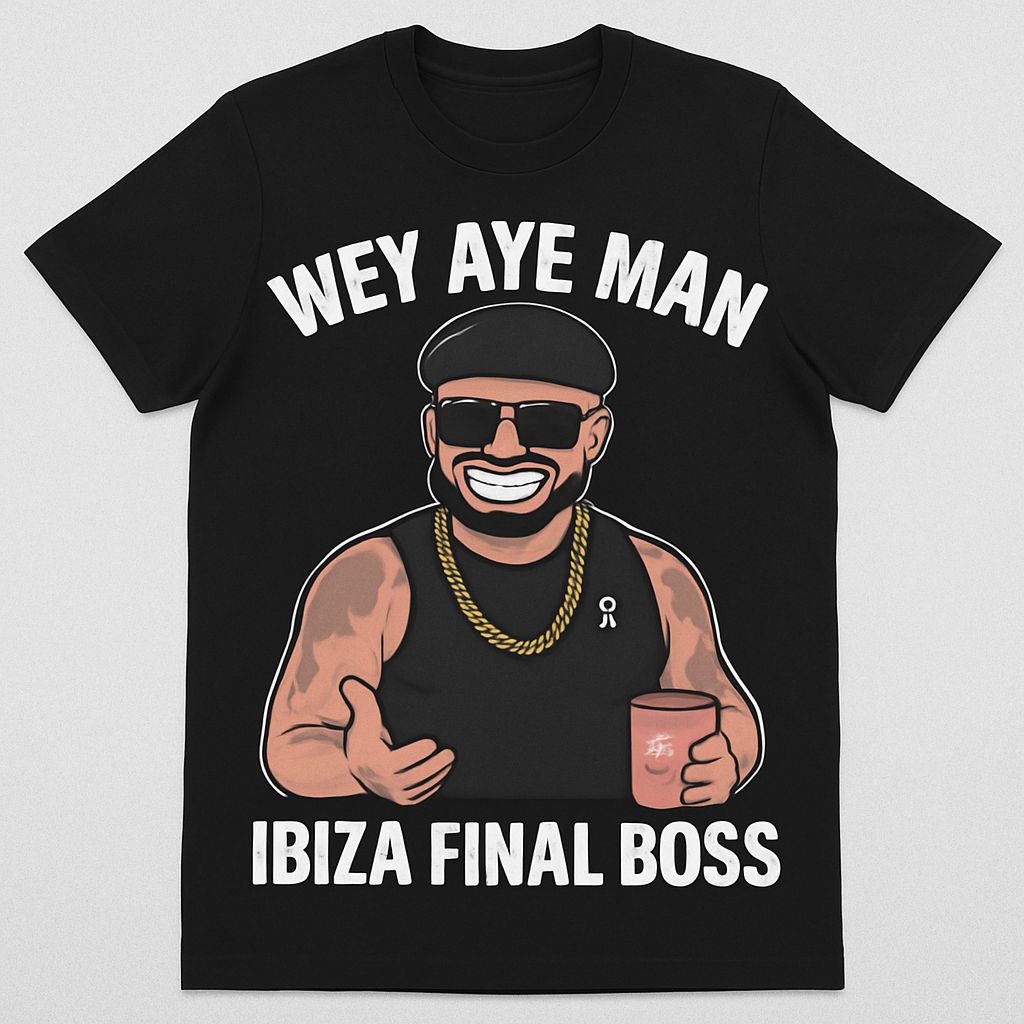 Wey Aye Man – Ibiza Final Boss Tee